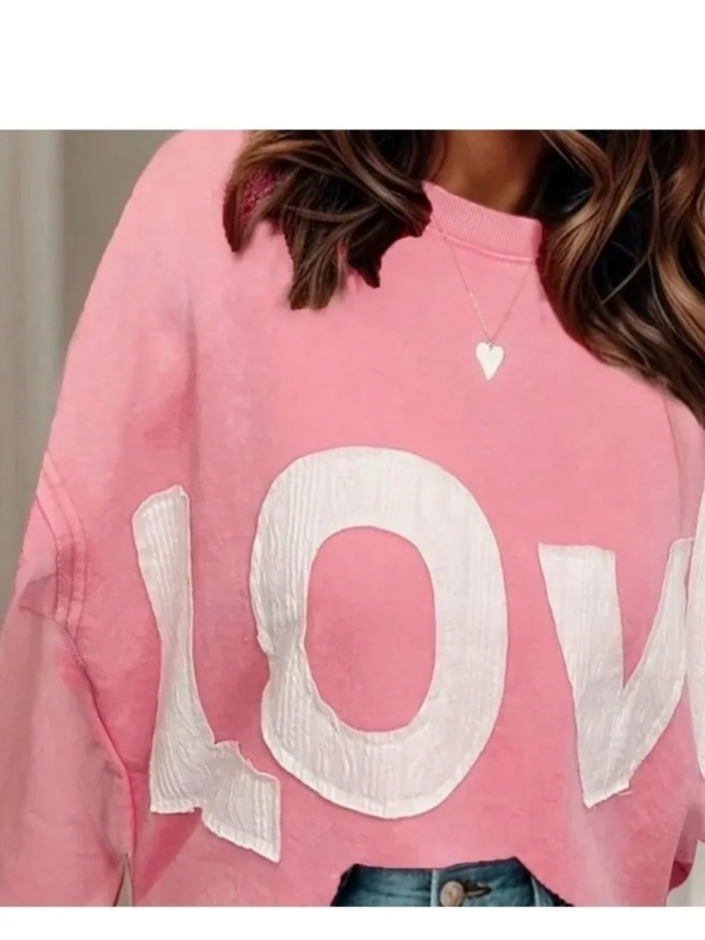 LOVE lightweight crewneck sweatshirt tunic